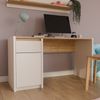 Schreibtisch >SQUERE< in Mauvella Eiche Dekor / Sand - 130x72x51,7cm (BxHxT) Bild 2