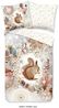 hip Flanell Bettwäsche 135x200 Romar sand Eichhörnchen Mandala Wende 30485-F Bild 2