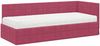 vidaXL Eckbettgestell mit Matratze mit Kopfteil 2 pcs Grün Samt 3393922 Bild 4
