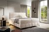 Boxspringbett Schlafzimmerbett SOPHIE 200x200cm Stoff Salvador Beige Bild 5