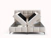 Boxspringbett Schlafzimmerbett SOPHIE 200x200cm Stoff Salvador Beige Bild 3