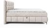 Boxspringbett Schlafzimmerbett SOPHIE 200x200cm Stoff Salvador Beige Bild 2