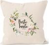 MoonWorks Dekokissen Kissen-Bezug Beste Tante der Welt Watercolor Geschenk Kissen-Hülle Deko-Kissen Baumwolle MoonWorks® Bild 3