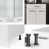 Küchenzeile R-Line Weiß Hochglanz/Weiß 200 cm ohne Arbeitsplatte Vicco Bild 5