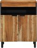 vidaXL Sideboard mit Regal Braun 60 x 33,5 x 75 cm Massivholz Mango 4017781 Bild 3