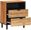 vidaXL Bettschrank Braun 50 x 33 x 62 cm Massivholz Akazie 4017766 Bild 1