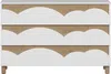 Vente-unique - NUBORELA Kommode Holz, Platte BeigeWeiß - B 40 cm x H 86,5 cm x L 111 cm Bild 3
