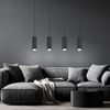 Hängelampe Deckenleuchte, Metall schwarz, 4-flammig GU10 Bild 2