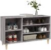 vidaXL Schuhregal Grau Sonoma 102x36x60 cm Holzwerkstoff 819746 Bild 4