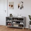 vidaXL Schuhregal Grau Sonoma 102x36x60 cm Holzwerkstoff 819746 Bild 3