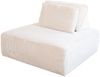 KAWOLA Hocker WIOLO SOFT Polsterhocker mit Rückenkissen Cord cremeweiß 84 x 111 x 111 cm Bild 3