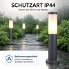 2er Set LED Sockelleuchte, Edelstahl anthrazit, Höhe 45 cm Bild 5