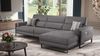 Sofanella 'MILO' Eckcouch, Deluxe Leder, Rot, Füße: Taupe Bild 3
