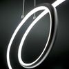 LED Hängeleuchte, dimmbar, Ringe Design schwarz 113,5 cm Bild 4