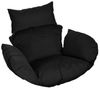 HOME DELUXE Polyrattan Hängesessel CIELO - Schwarz nur Kissen Bild 4