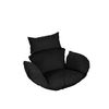 HOME DELUXE Polyrattan Hängesessel CIELO - Schwarz nur Kissen Bild 5