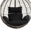 HOME DELUXE Polyrattan Hängesessel CIELO - Schwarz nur Kissen Bild 2