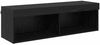 vidaXL TV-Wandschrank mit LED Schwarz Eichen-Optik 100 x 30 x 30 cm 882969 Bild 2