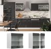 Küchenglasschrank R-Line Anthrazit Hochglanz 60 cm Vicco Bild 2