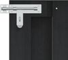 vidaXL Gartentor 100 x 60 cm WPC und Aluminium Schwarz 42039041 Bild 3
