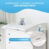 FLIPLINE Wickelaufsatz Hemnes HappyBaby weiß [85 x 75 x 13 cm] für IKEA Hemnes Kommode - INKL. 2-Stufen-Sicherheit an Wand und Kommode - Wickeltischaufsatz 100% sicher Bild 2