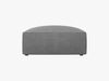 Micadoni Hocker Ruby 1-Sitzer Strukturierter Stoff Ottawa Grau Bild 2