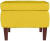 vidaXL Hocker mit Holzbeinen Gelb Samt [329464] Bild 3