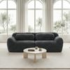 Flieks 2-Sitzer Sofa, rahmenlos modular Sofa mit 2 Kissen, rutschfester Boden, Plüsch, Grau Bild 2