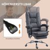 Bürostuhl 64 x 70 x 110-118 cm aus Polyester, höhenverstellbar mit Massage, Dark Grau, 1 Stück Bild 5