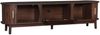 TV-Schrank 165x39,5x46 cm, Braun, Retro-Look mit Schiebetüren, Klapptür und 5 stabilen Beinen Bild 4