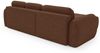 Ecksofa Schlafsofa Sofa CARIA in Stoff Quelle Rotbraun Ottomane Links Bild 3