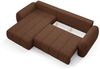 Ecksofa Schlafsofa Sofa CARIA in Stoff Quelle Rotbraun Ottomane Links Bild 5