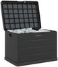 vidaXL Gartenlagerbox Anthrazit 77,5 x 54,5 x 53 cm Kunststoff 42006489 Bild 3