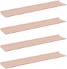 vidaXL Schwebendes Regal 4 pcs Rosa 100 x 18 x 2,5 cm Stahl 8004047 Bild 2