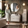 Livinity® Hochschrank Timavo, Anthrazit/Anthrazit, 30 x 180 cm mit Türen, und offenen F. (1-St) Bild 4