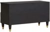 vidaXL TV-Schränk mit Regal Schwarz 80 x 33 x 46 cm Massivholz Mango 4018825 Bild 5