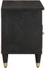 vidaXL TV-Schränk mit Regal Schwarz 80 x 33 x 46 cm Massivholz Mango 4018825 Bild 4