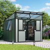 Vitavia Gerätehaus "Kosmos", schwarz / salbei grün, 7,8 m² Bild 2