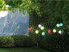2er Set Solarbetriebene LED Outdoor Lichterkette mit 10 bunten Lampions, 3 Meter Bild 3