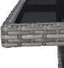 vidaXL Garten-Esstisch Grau Poly Rattan und Glas 46178 Bild 4