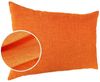ANRO Dekokissen MrJack Kissenbezug Leinenoptik Deko Kissen Uni, Sofakissen 40x40 cm ohne Füllung Orange Bild 4