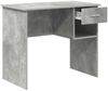 vidaXL Schreibtisch mit Regal Beton Grau 90 x 49 x 75 cm Holzwerkstoff 869269 Bild 5