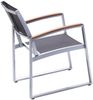 Tischgruppe Averna aus Aluminium, Edelstahlfinish / Glas-Tischplatte Bild 3