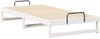 vidaXL Bettrahmen Weiß 100 x 210 cm Massives Kiefernholz 873164 Bild 4