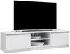 vidaXL TV-Schrank Hochglanz-Weiß 140x40x35,5 cm Holzwerkstoff 800654 Bild 3
