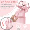 AOHAN Trinkflasche 1l BPA-Frei Sport Auslaufsicher Zeiteinheiten Fitness Büro Bild 4