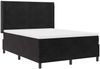 vidaXL Boxspringbett mit Matratze Schwarz 140 x 200 cm Samt 3342010 Bild 3