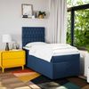 vidaXL Boxspringbett mit Matratze Blau 90x190 cm Stoff 3292656 Bild 4