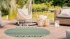 Carpetia Outdoorteppich Sisal Teppich in & outdoor Terrasse Balkon Küche Wohnzimmer sand grün, rund, Höhe: 8 mm Bild 3