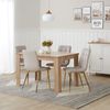 Esszimmerstuhl 2er Set Stühle Creme Küchenstühle Polsterstuhl Modern Wohnzimmerstühle Bild 5